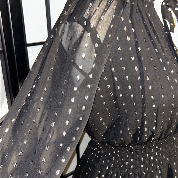 Old Navy Elegant Black Dress with Silver Sparkles - Picture 4 of 15